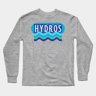 Hydros! Retro Aqua Logo Long Sleeve T-Shirt